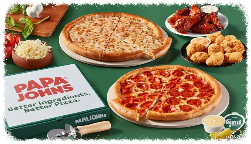 Papa Johns Pizza Heath Menu